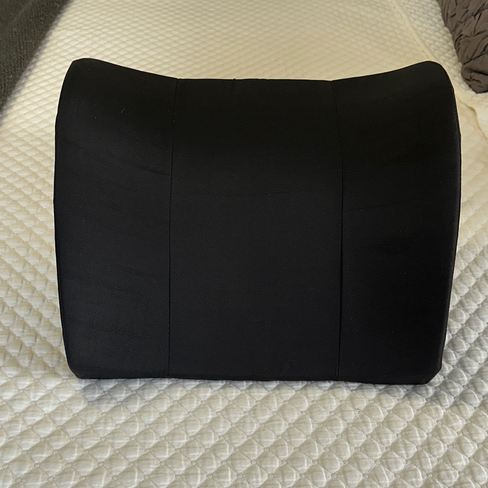 Black Lumbar Support Cushion